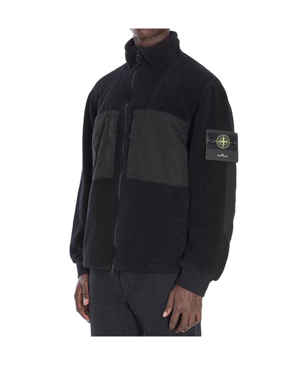 STONE ISLAND Черная куртка, фото 3