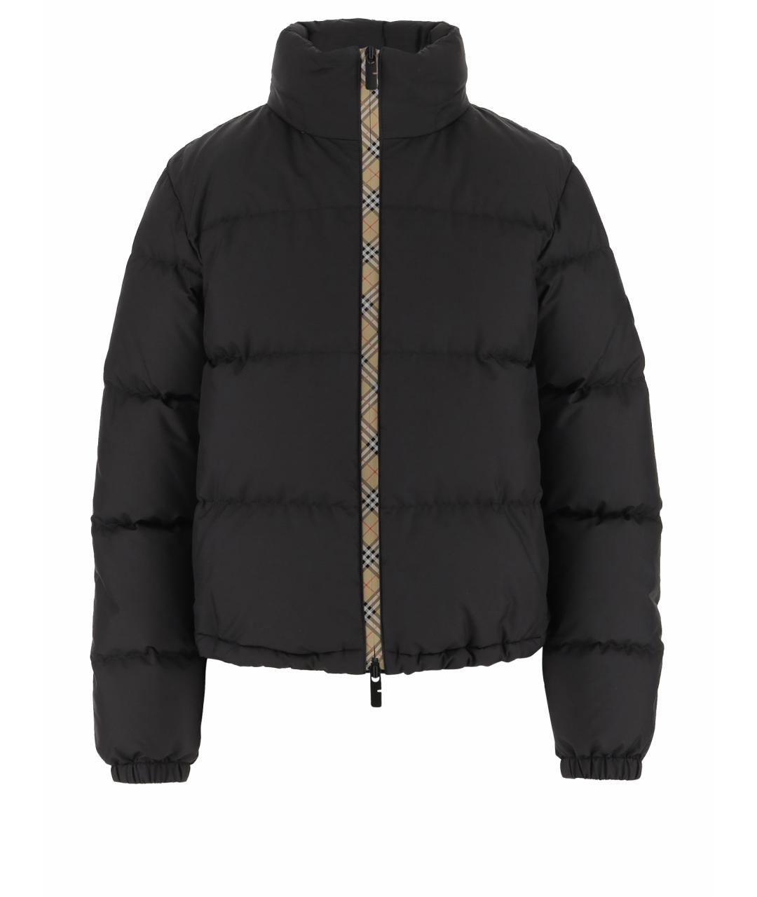 BURBERRY Черный полиэстеровый пуховик, фото 1