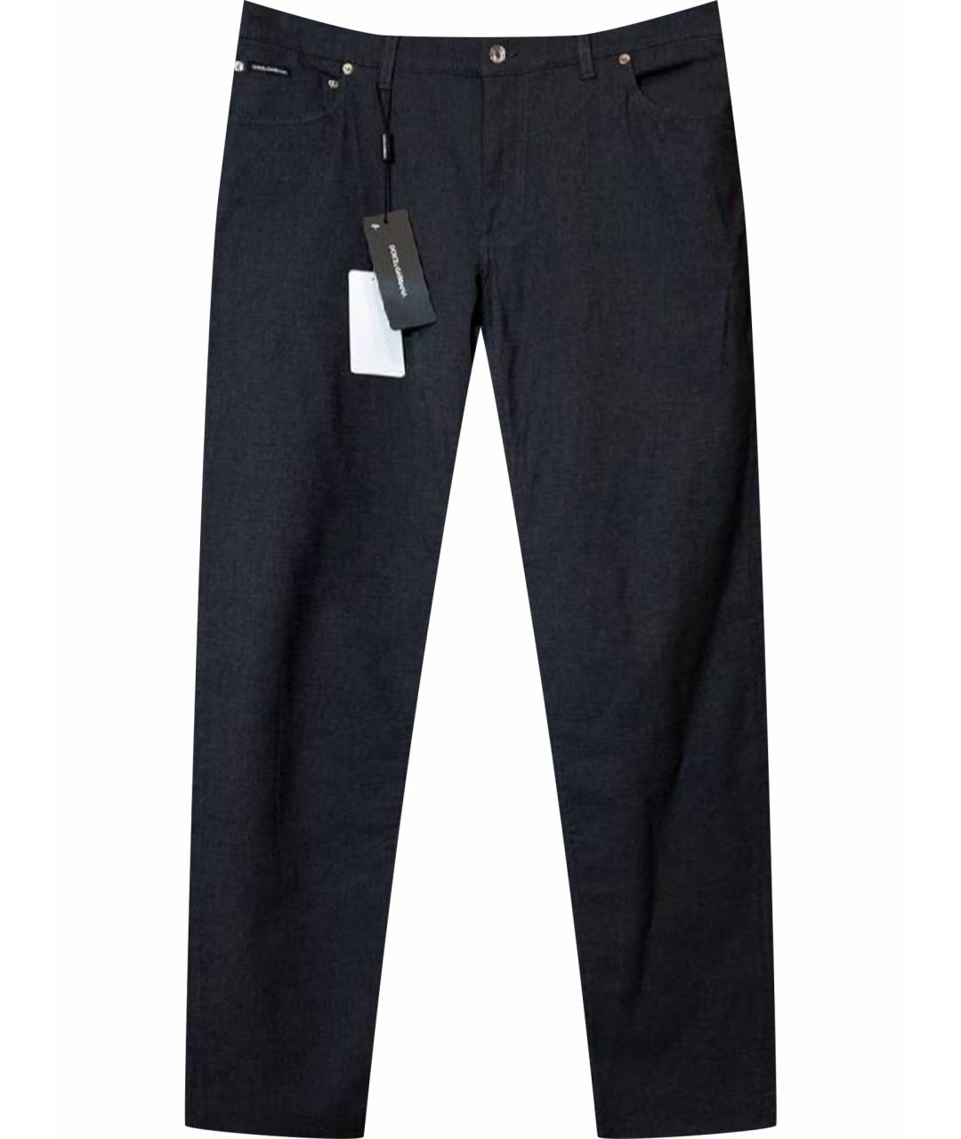 DOLCE&GABBANA Хлопко-эластановые прямые джинсы, фото 1