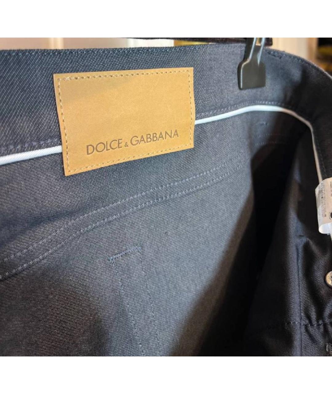 DOLCE&GABBANA Хлопко-эластановые прямые джинсы, фото 3