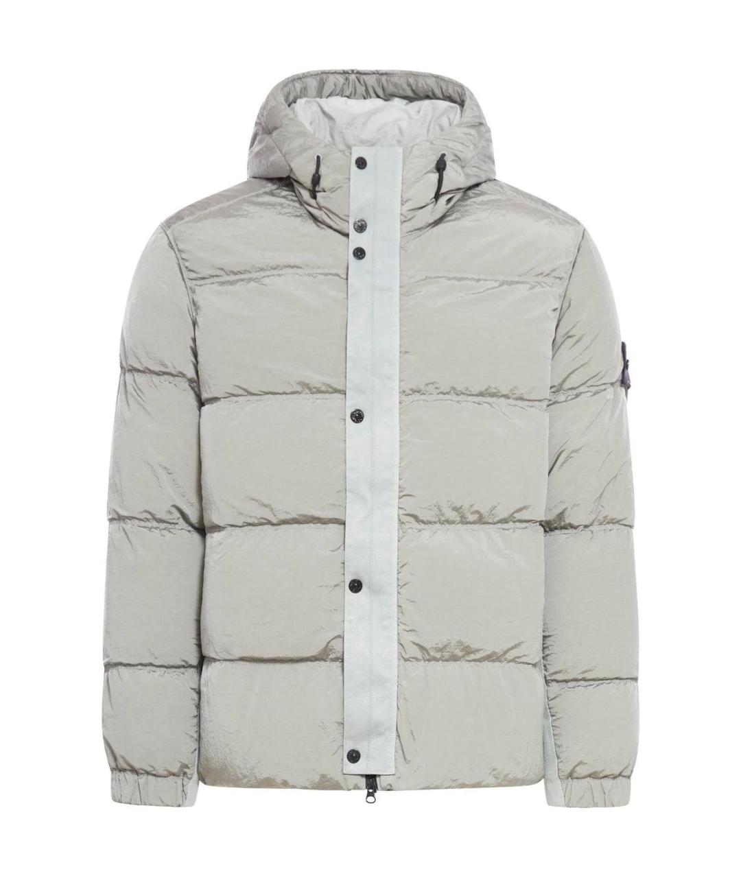 STONE ISLAND Серый пуховик, фото 1