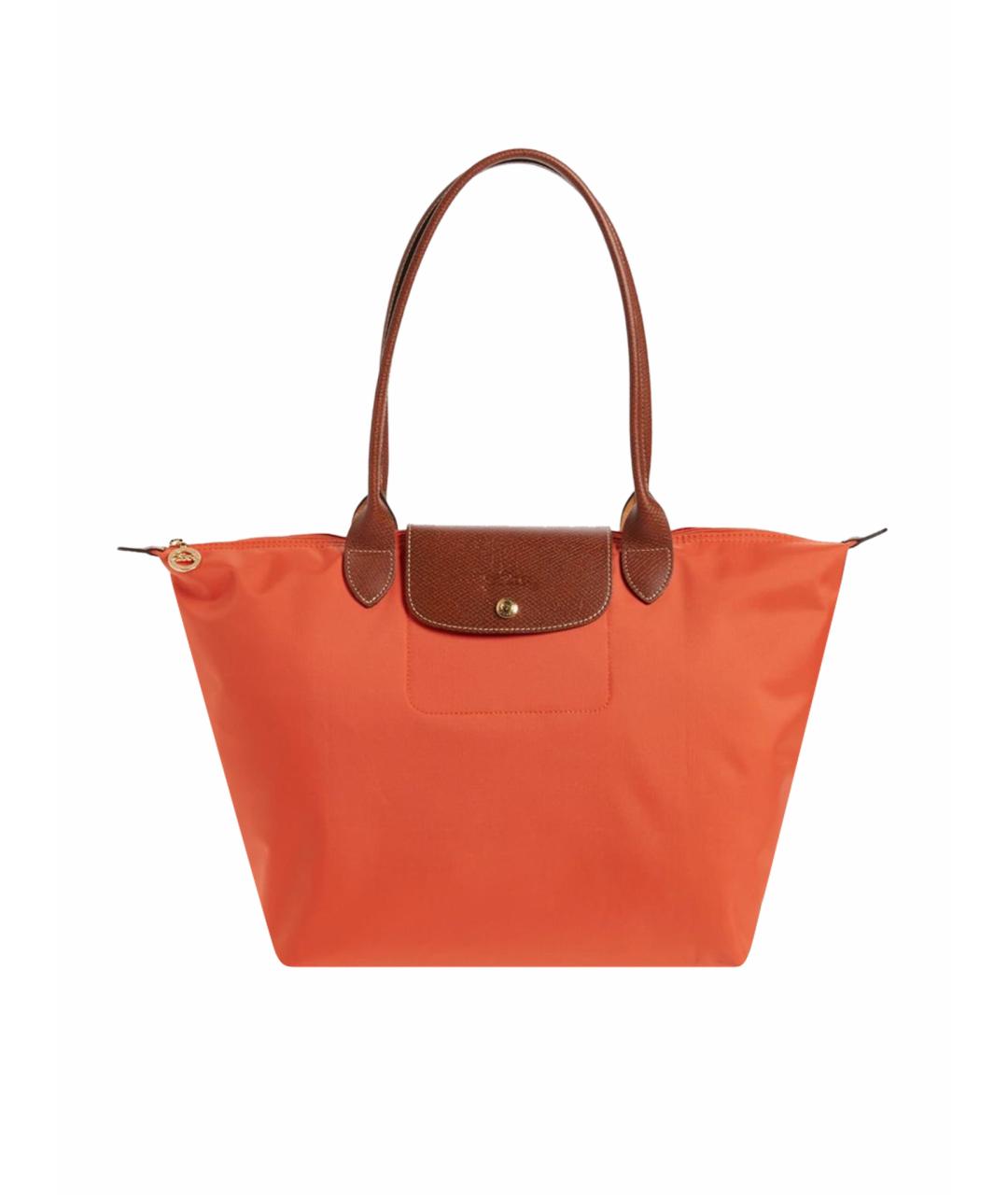 LONGCHAMP Оранжевая синтетическая сумка тоут, фото 1