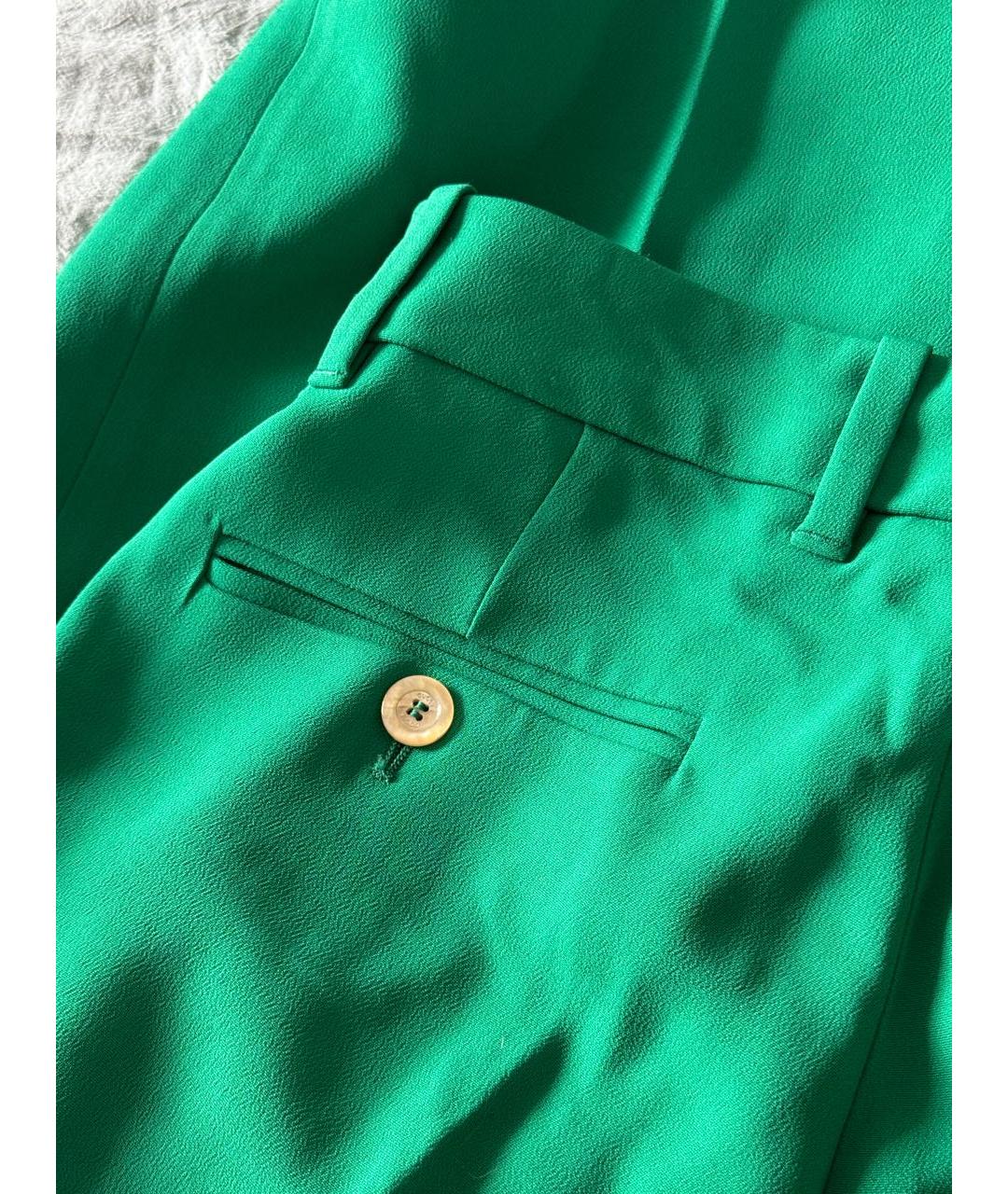 GUCCI Зеленые прямые брюки, фото 8