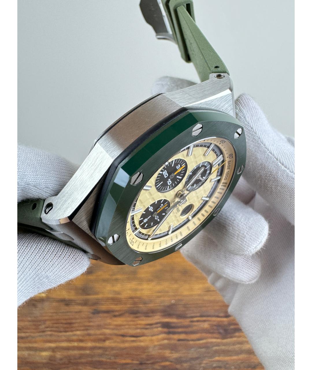 Audemars Piguet Бежевые металлические часы, фото 4