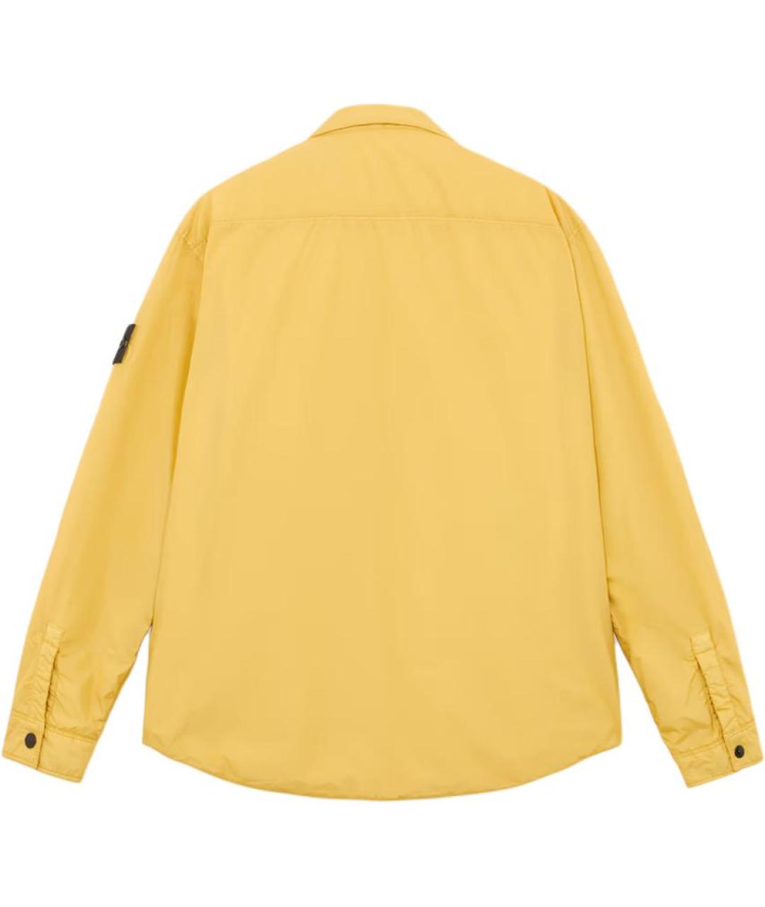 STONE ISLAND Желтая полиамидовая куртка, фото 2