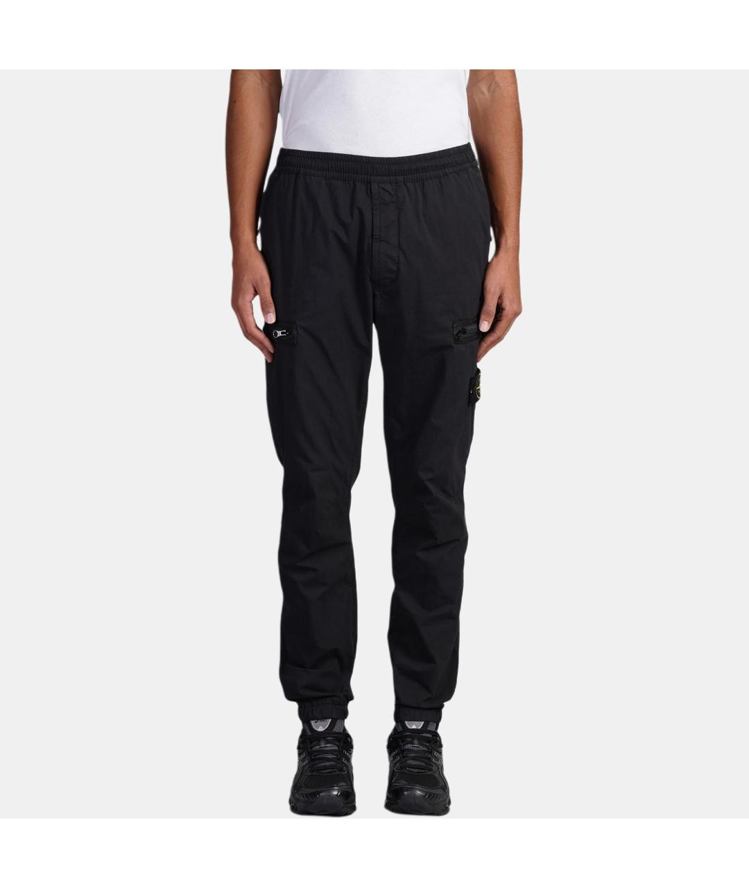 STONE ISLAND Черные повседневные брюки, фото 3