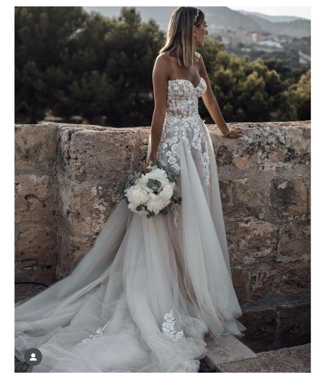 GIA COUTURE Белое шелковое свадебное платье, фото 2