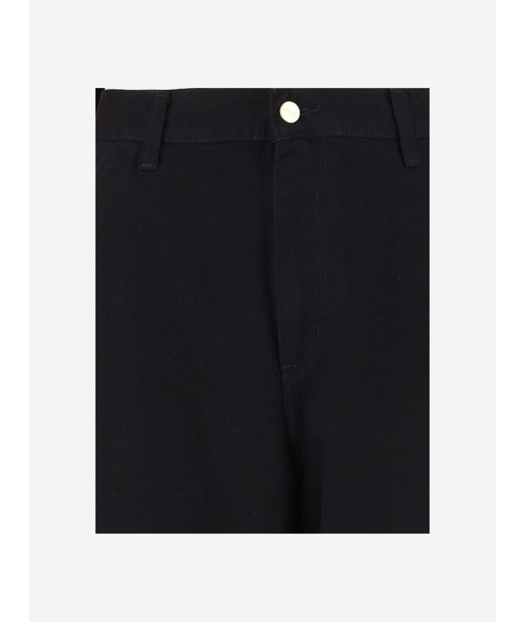 CARHARTT WIP Черные хлопковые повседневные брюки, фото 3