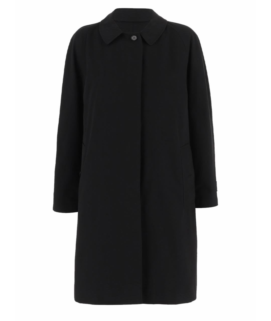 BURBERRY Черный хлопковый тренч/плащ, фото 1