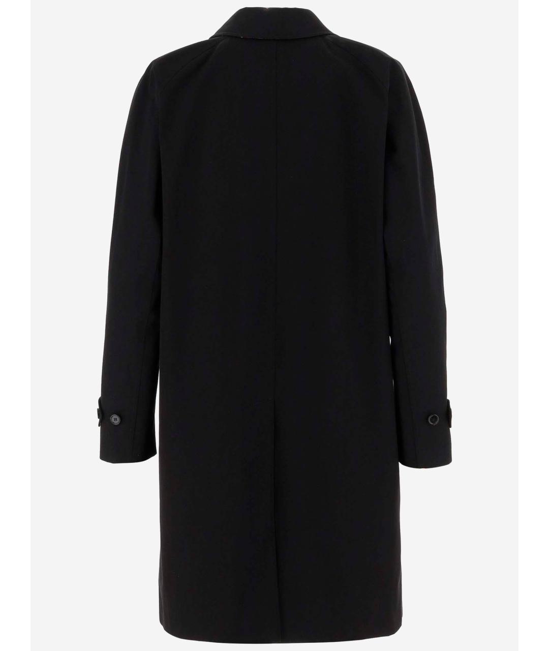 BURBERRY Черный хлопковый тренч/плащ, фото 2