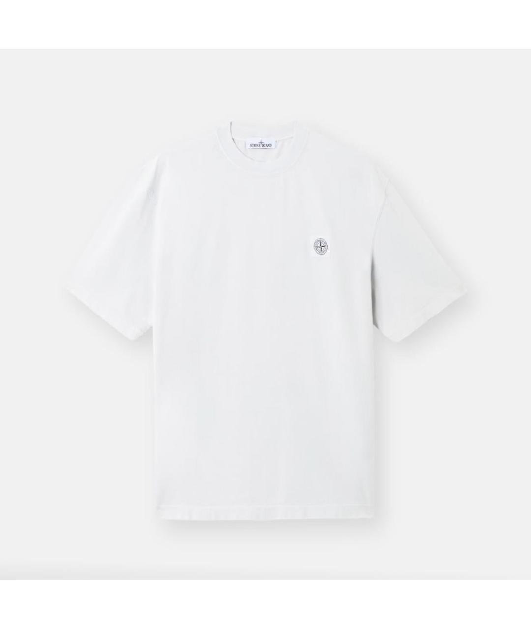 STONE ISLAND Хлопковая футболка, фото 5