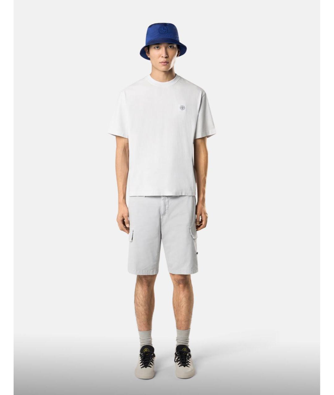 STONE ISLAND Хлопковая футболка, фото 3