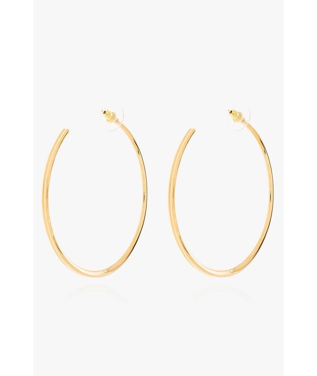 SAINT LAURENT Золотые серьги, фото 6