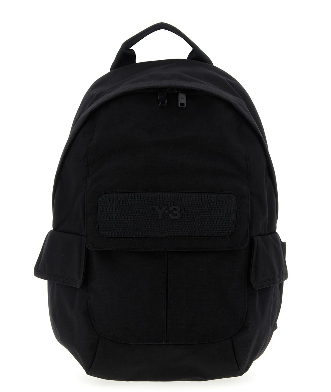 Y-3 Черный синтетический рюкзак, фото 1