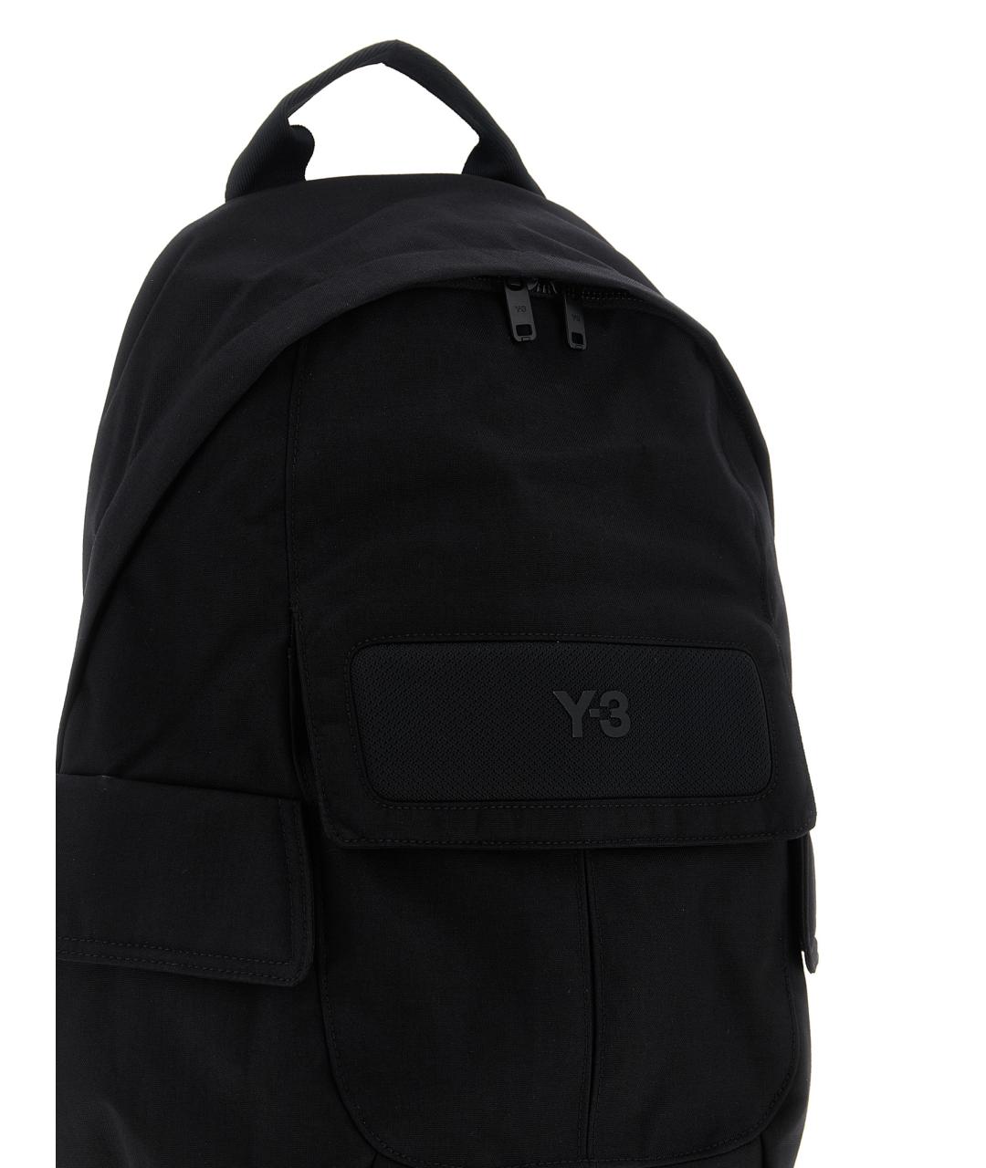 Y-3 Черный синтетический рюкзак, фото 3