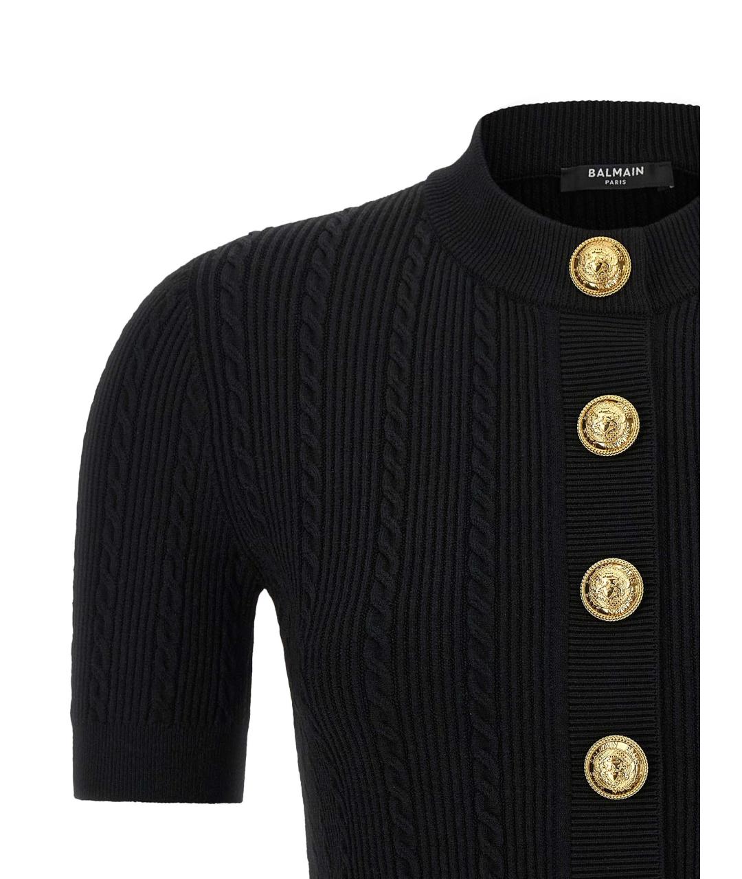 BALMAIN Черный кардиган, фото 3
