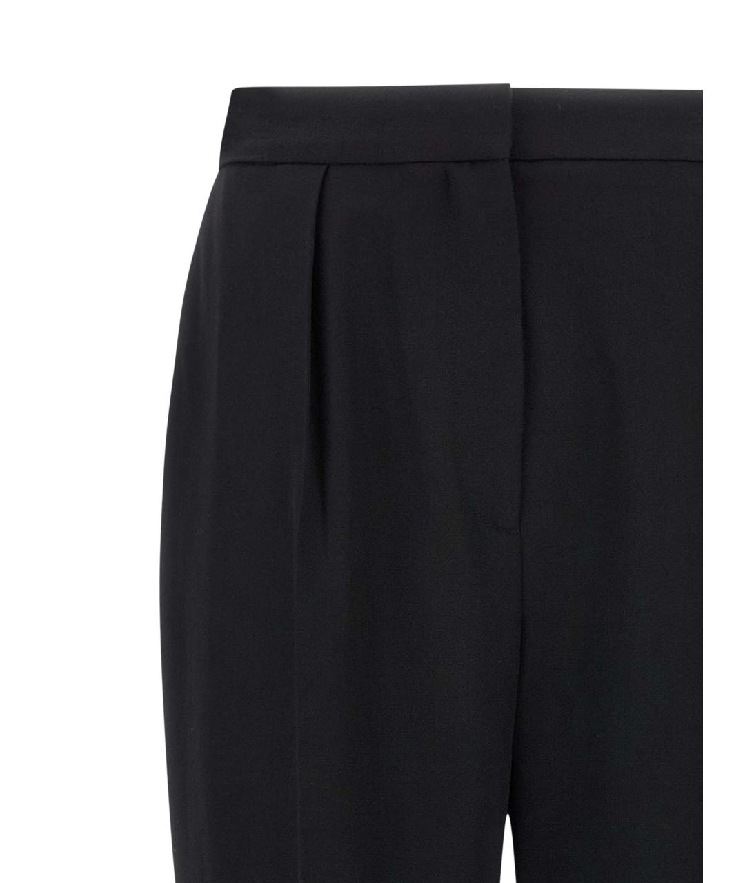 BALMAIN Черные шерстяные прямые брюки, фото 3