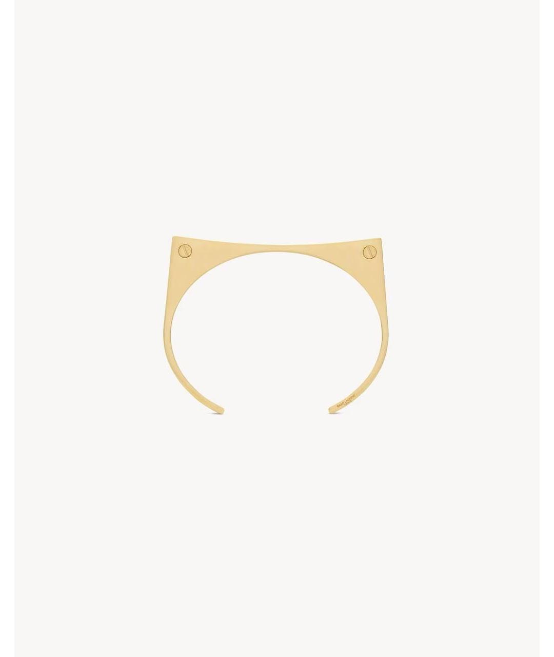 SAINT LAURENT Золотой браслет, фото 7