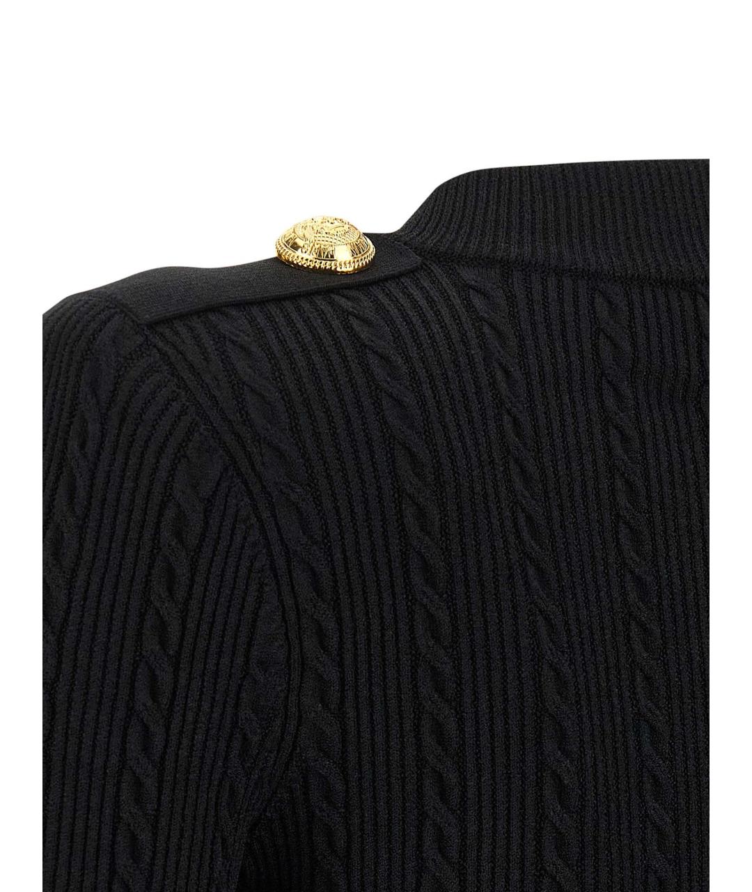 BALMAIN Черный кардиган, фото 4