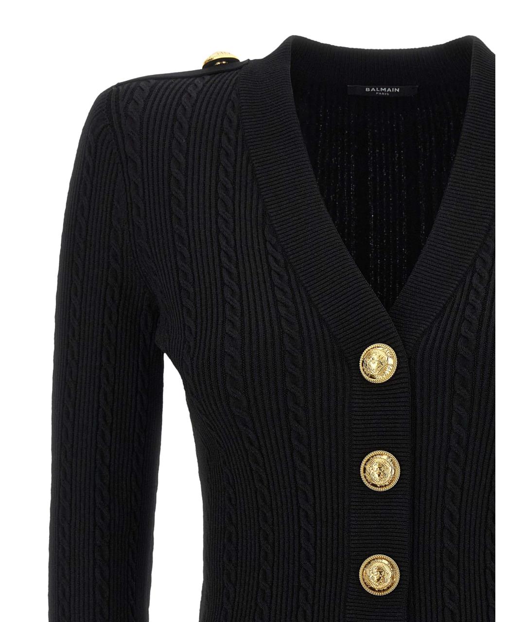 BALMAIN Черный кардиган, фото 3