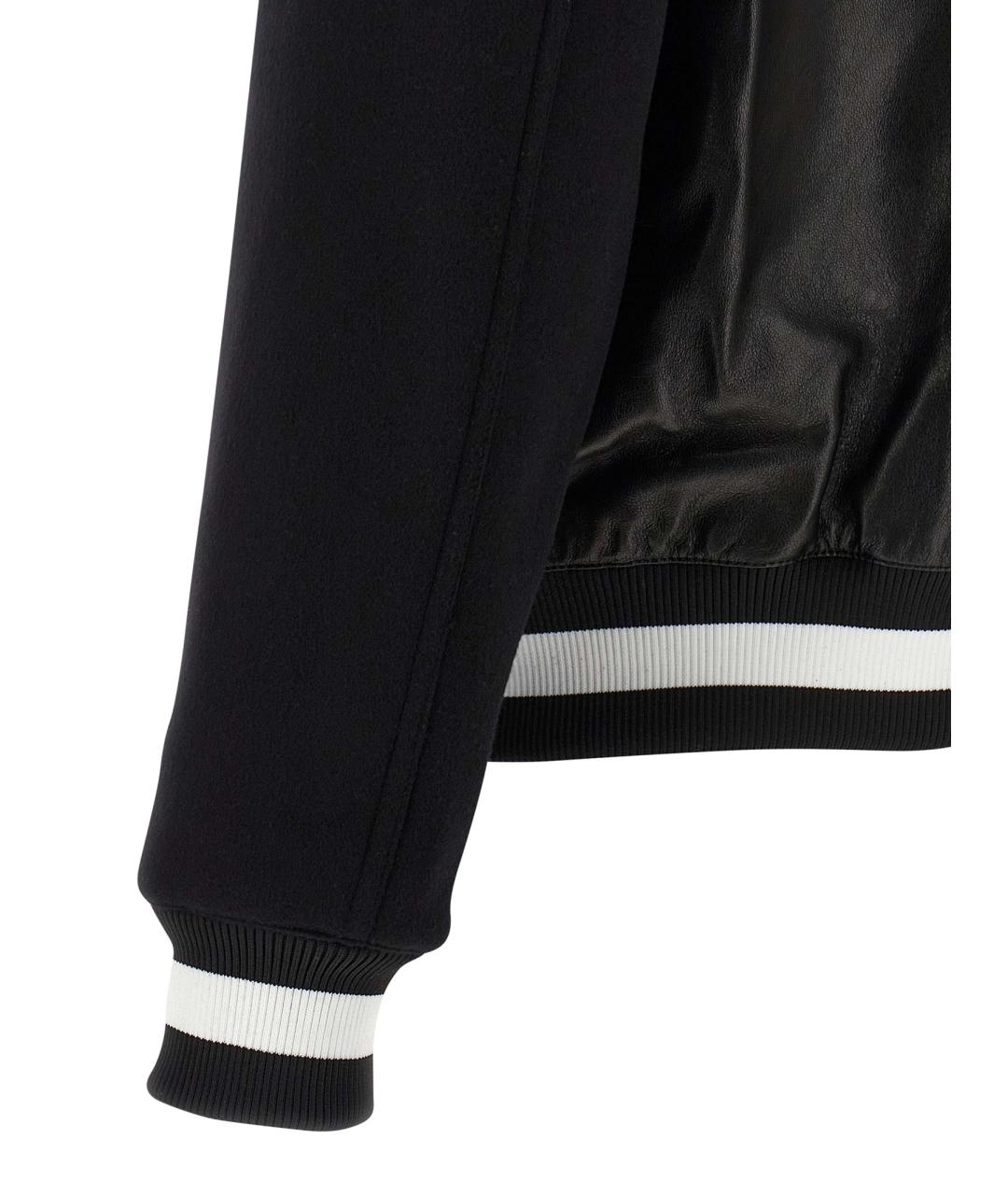 BALMAIN Черная кожаная куртка, фото 4
