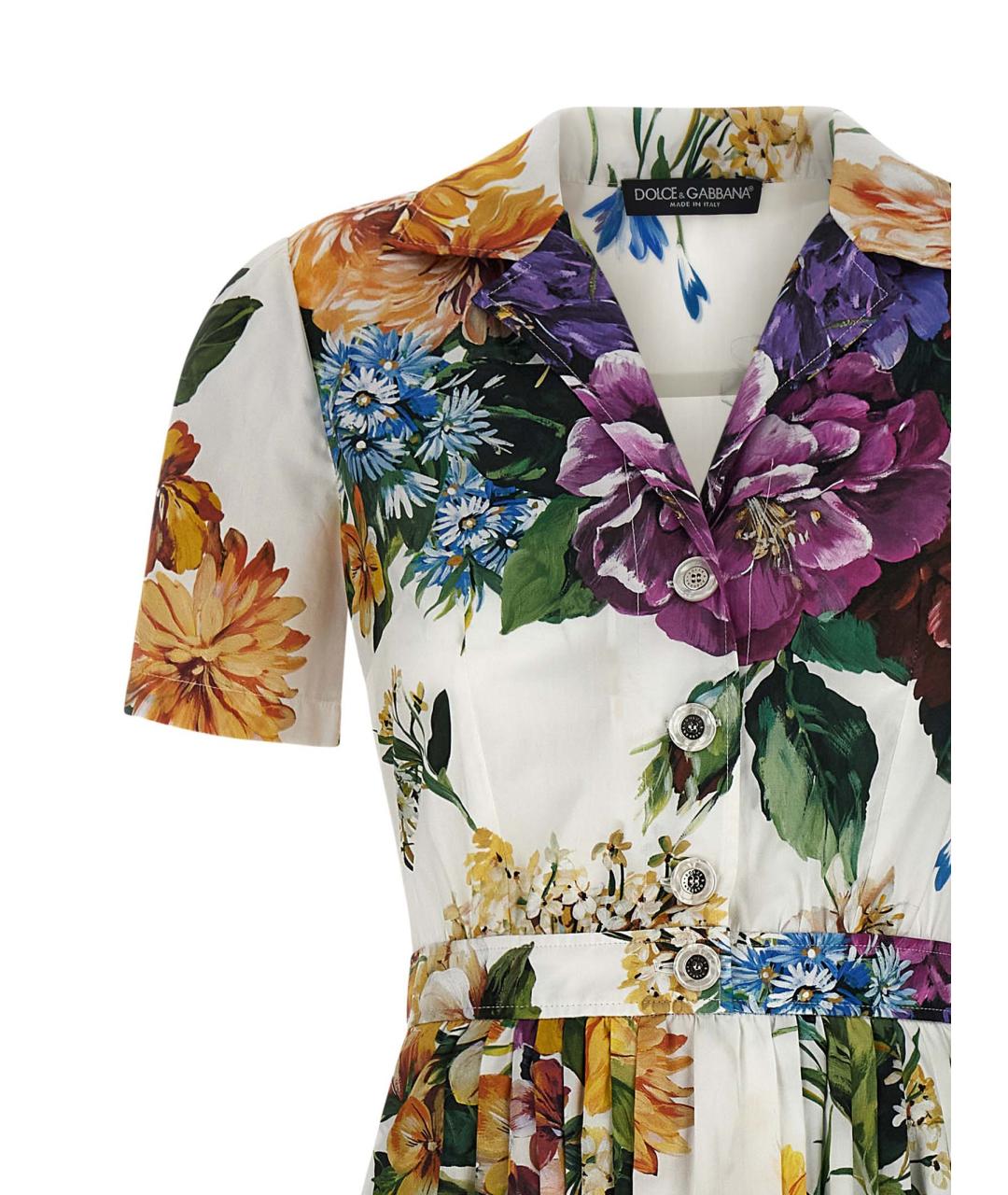 DOLCE&GABBANA Мульти хлопковое повседневное платье, фото 3