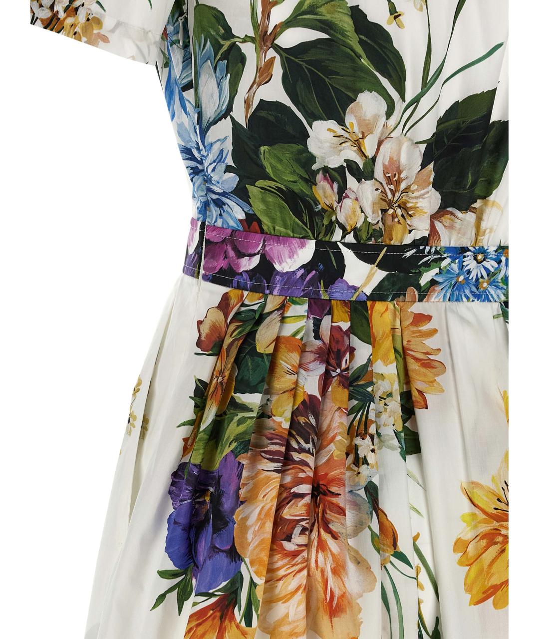 DOLCE&GABBANA Мульти хлопковое повседневное платье, фото 4