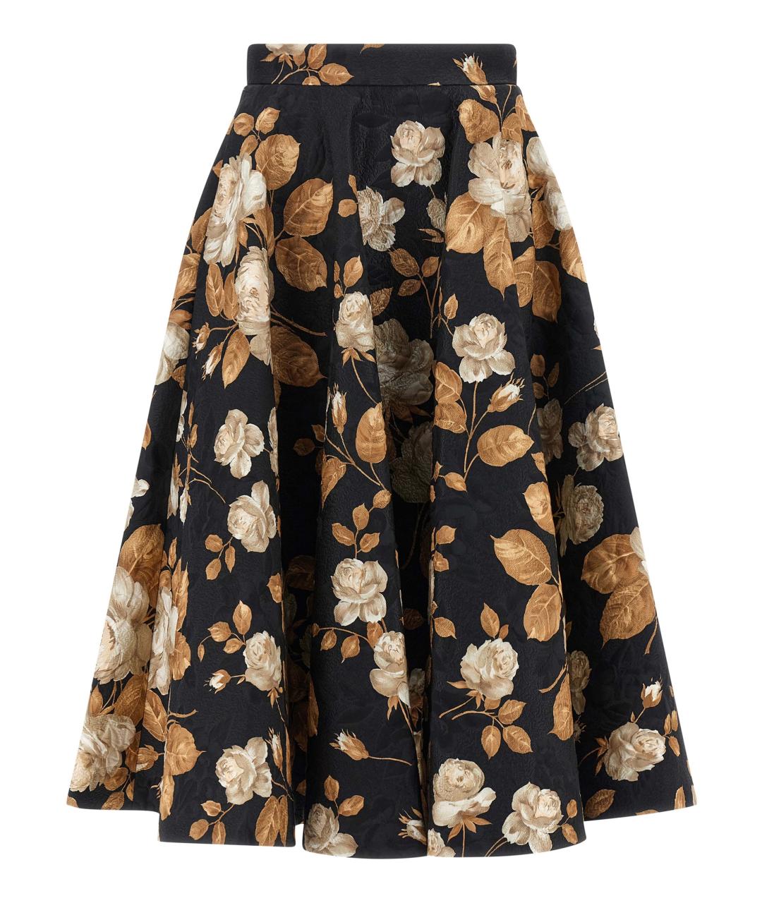 DOLCE&GABBANA Мульти хлопковая юбка миди, фото 1