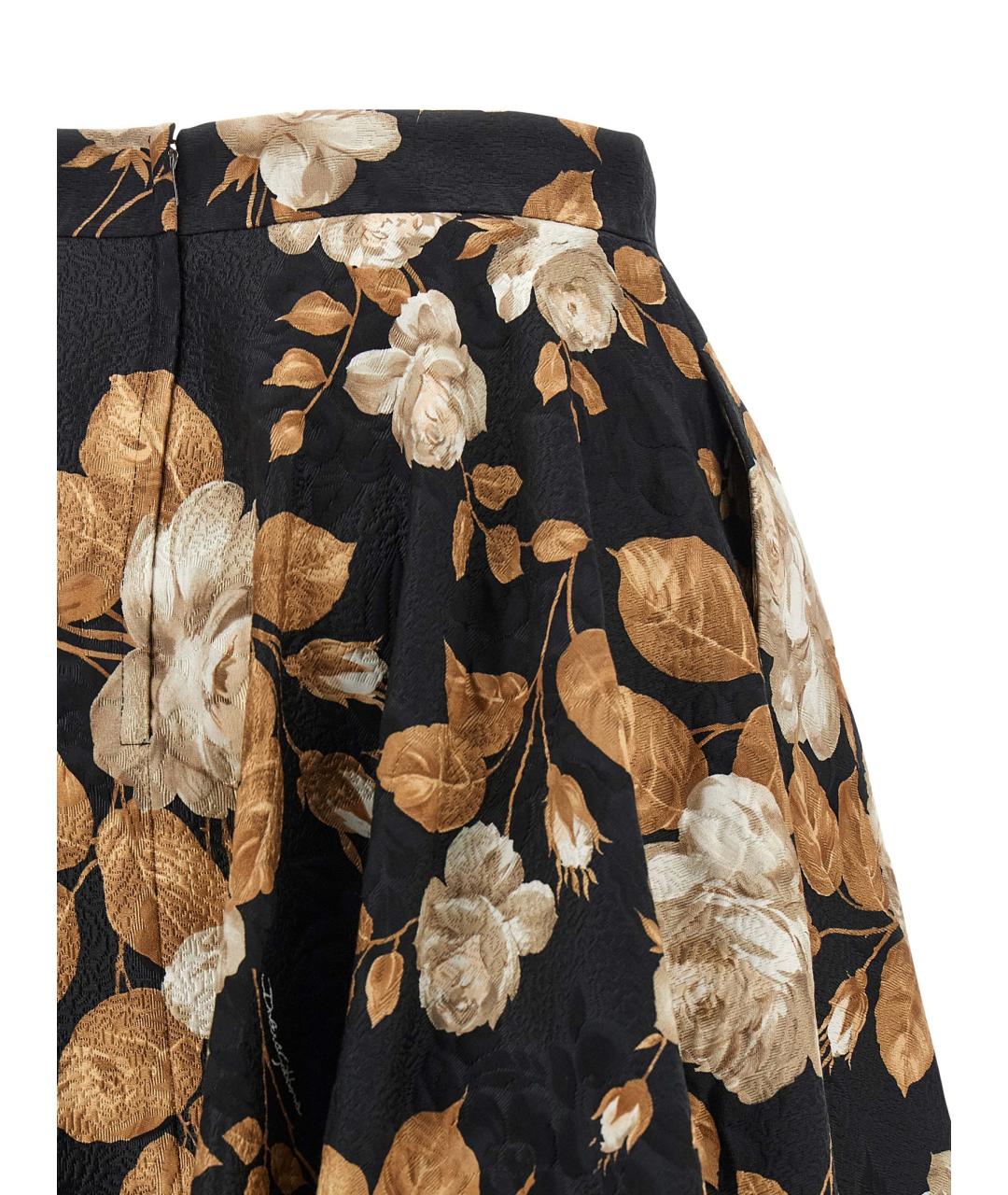 DOLCE&GABBANA Мульти хлопковая юбка миди, фото 4