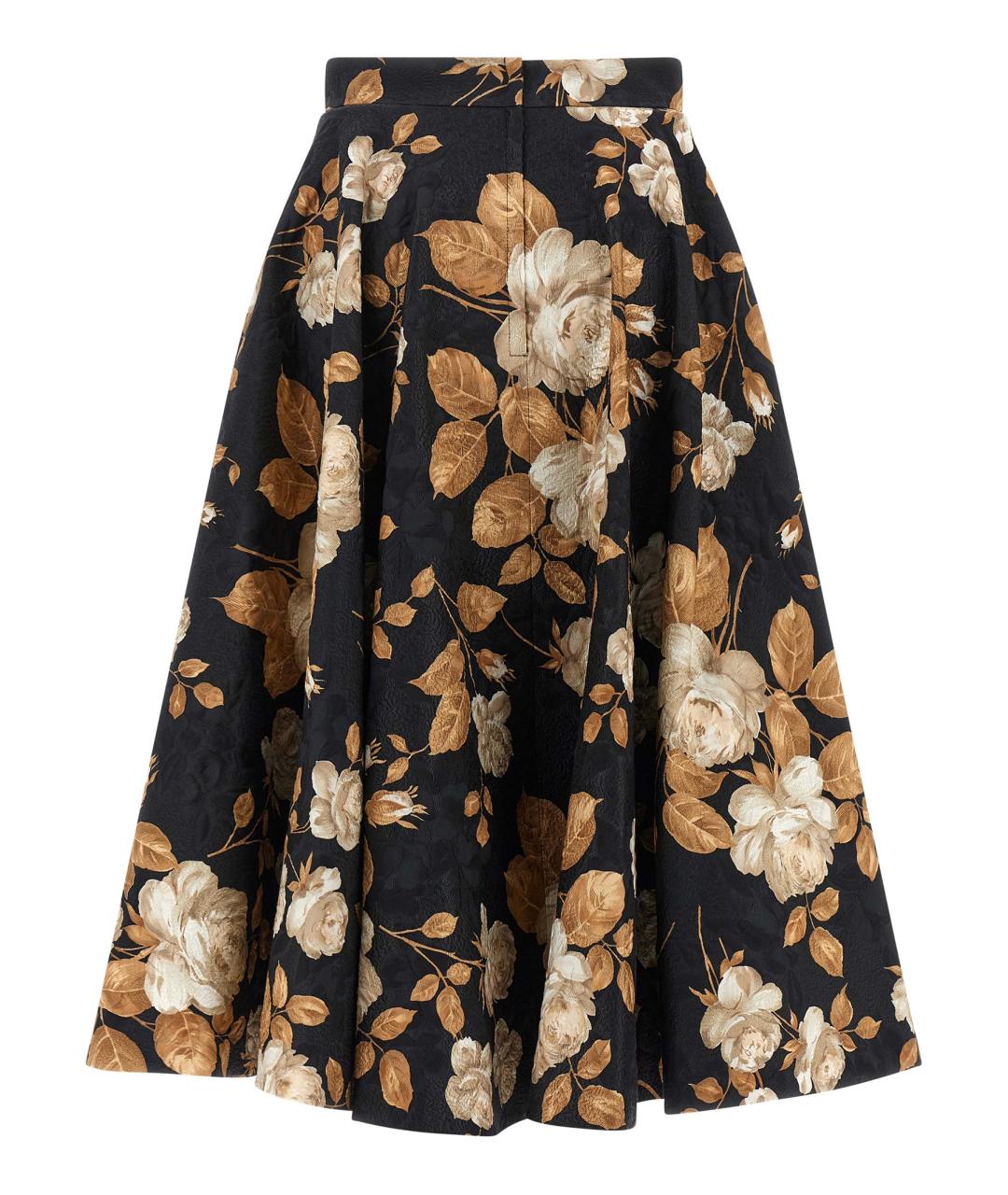 DOLCE&GABBANA Мульти хлопковая юбка миди, фото 2