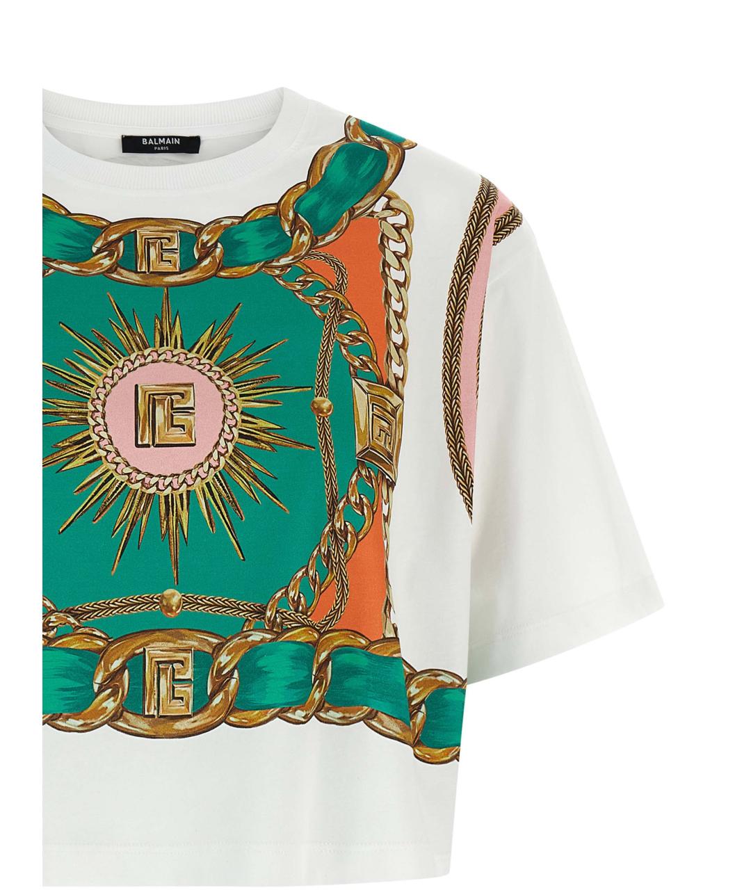 BALMAIN Мульти хлопковая футболка, фото 3