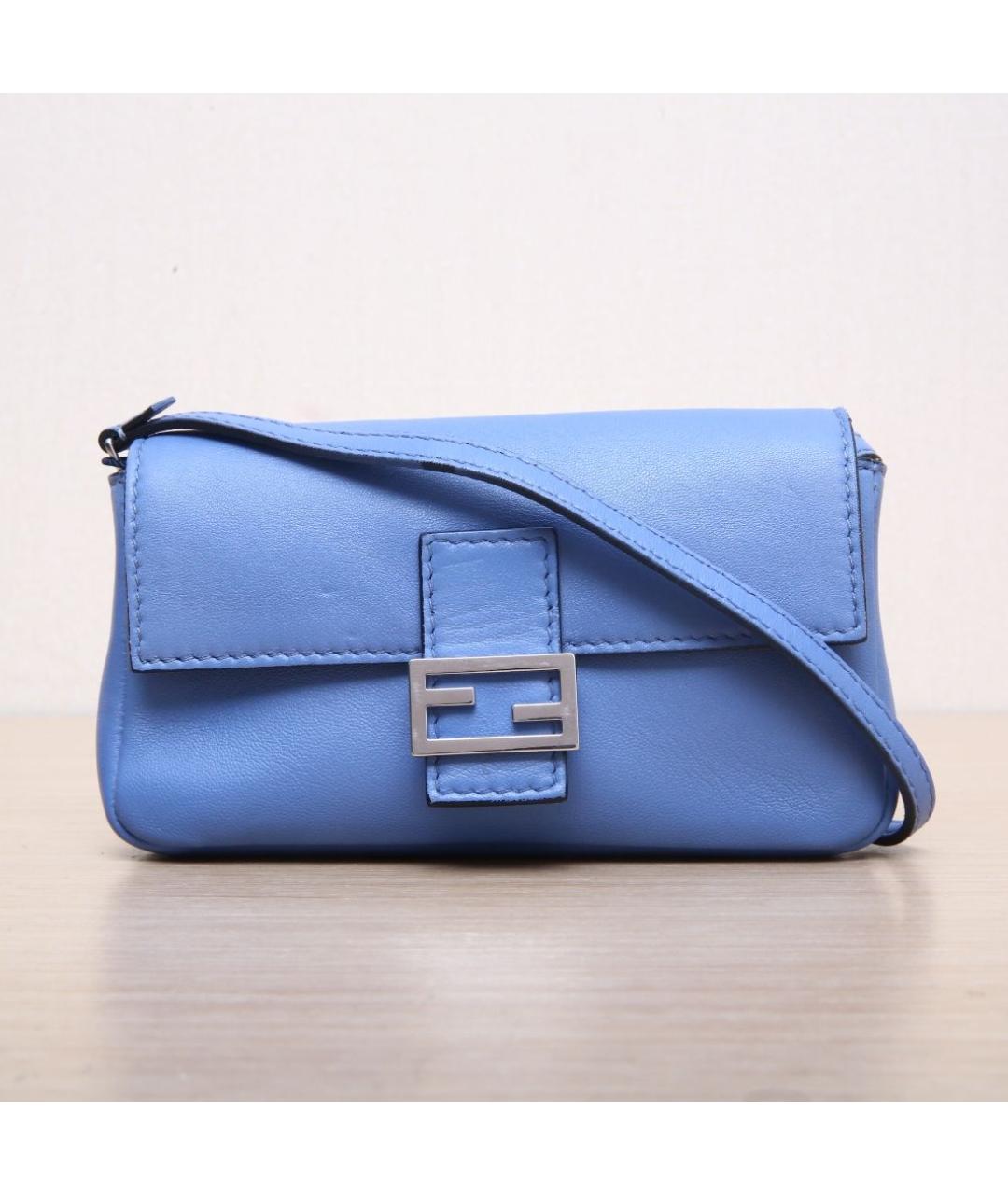 FENDI Синяя сумка через плечо, фото 3