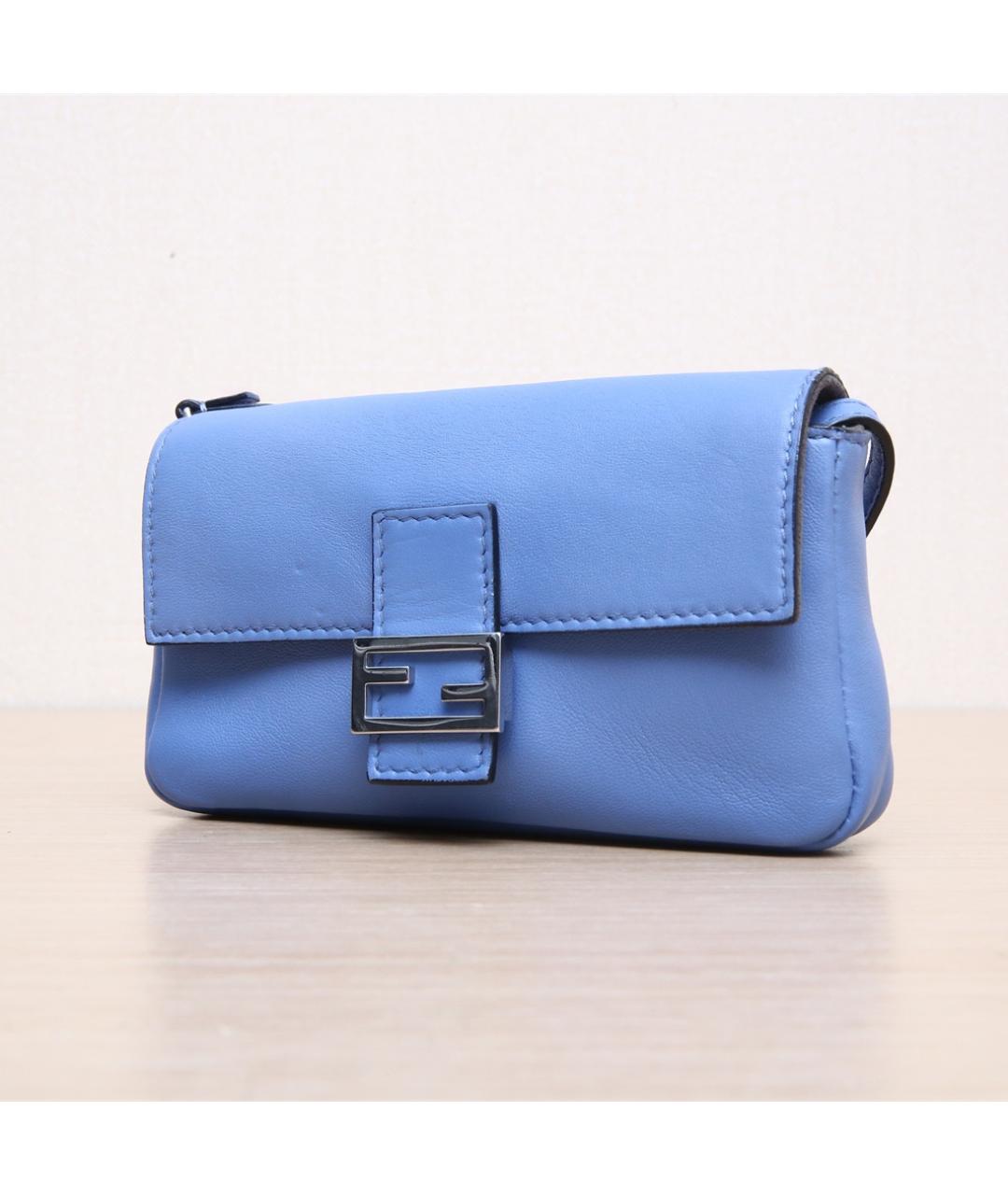 FENDI Синяя сумка через плечо, фото 4