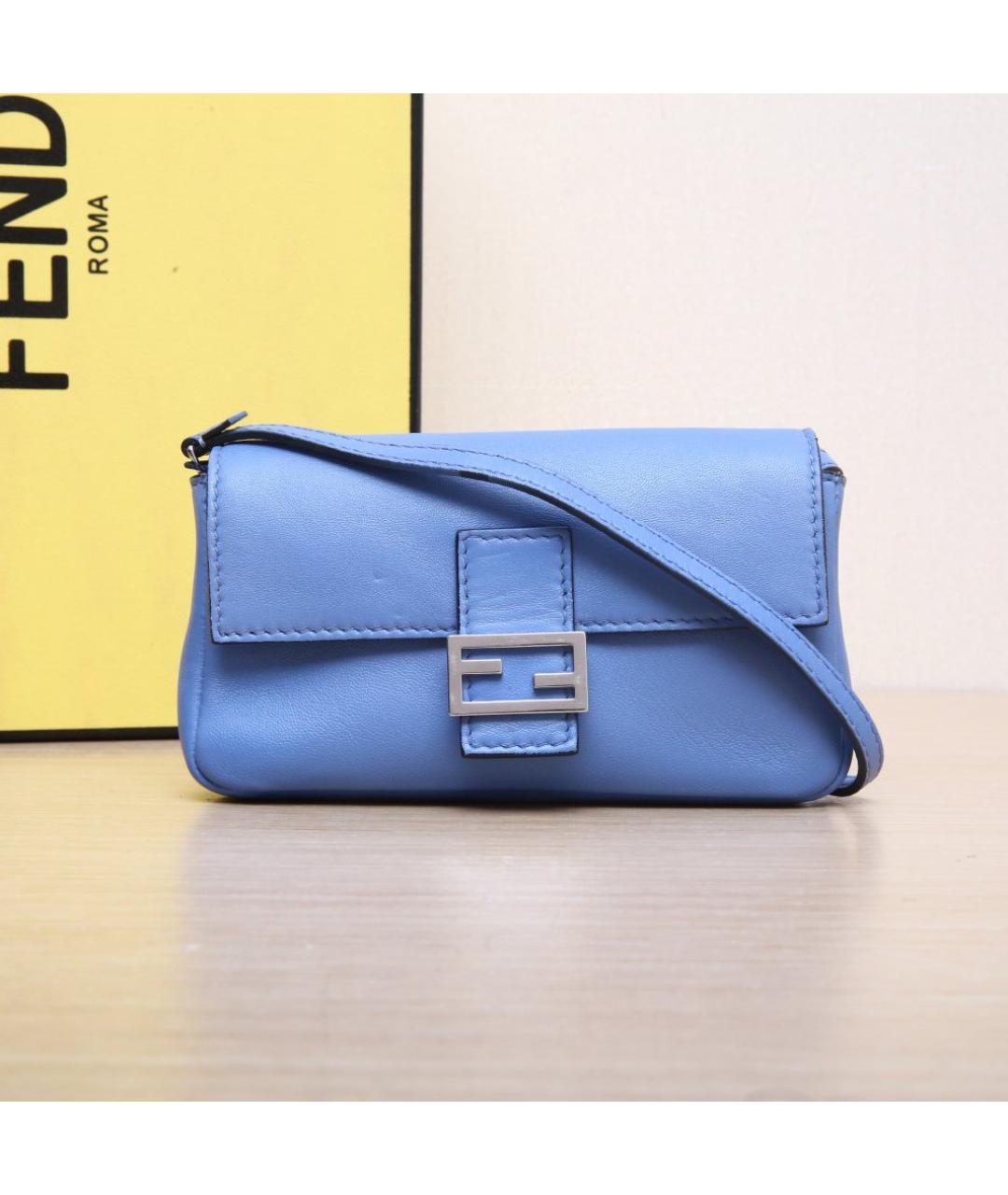 FENDI Синяя сумка через плечо, фото 2