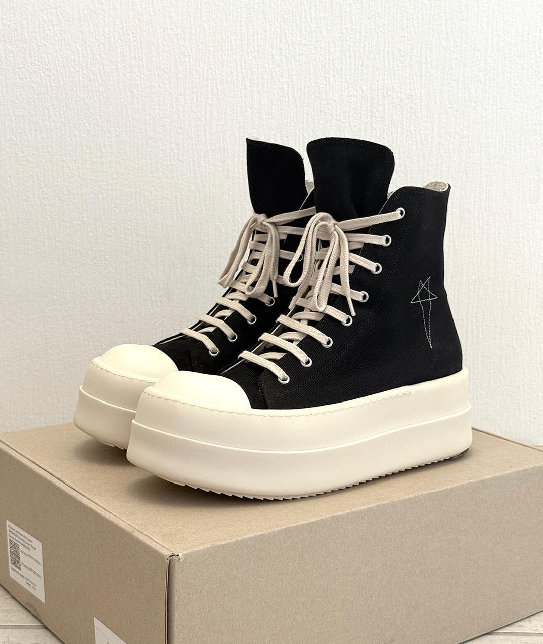 RICK OWENS Черные кеды, фото 2
