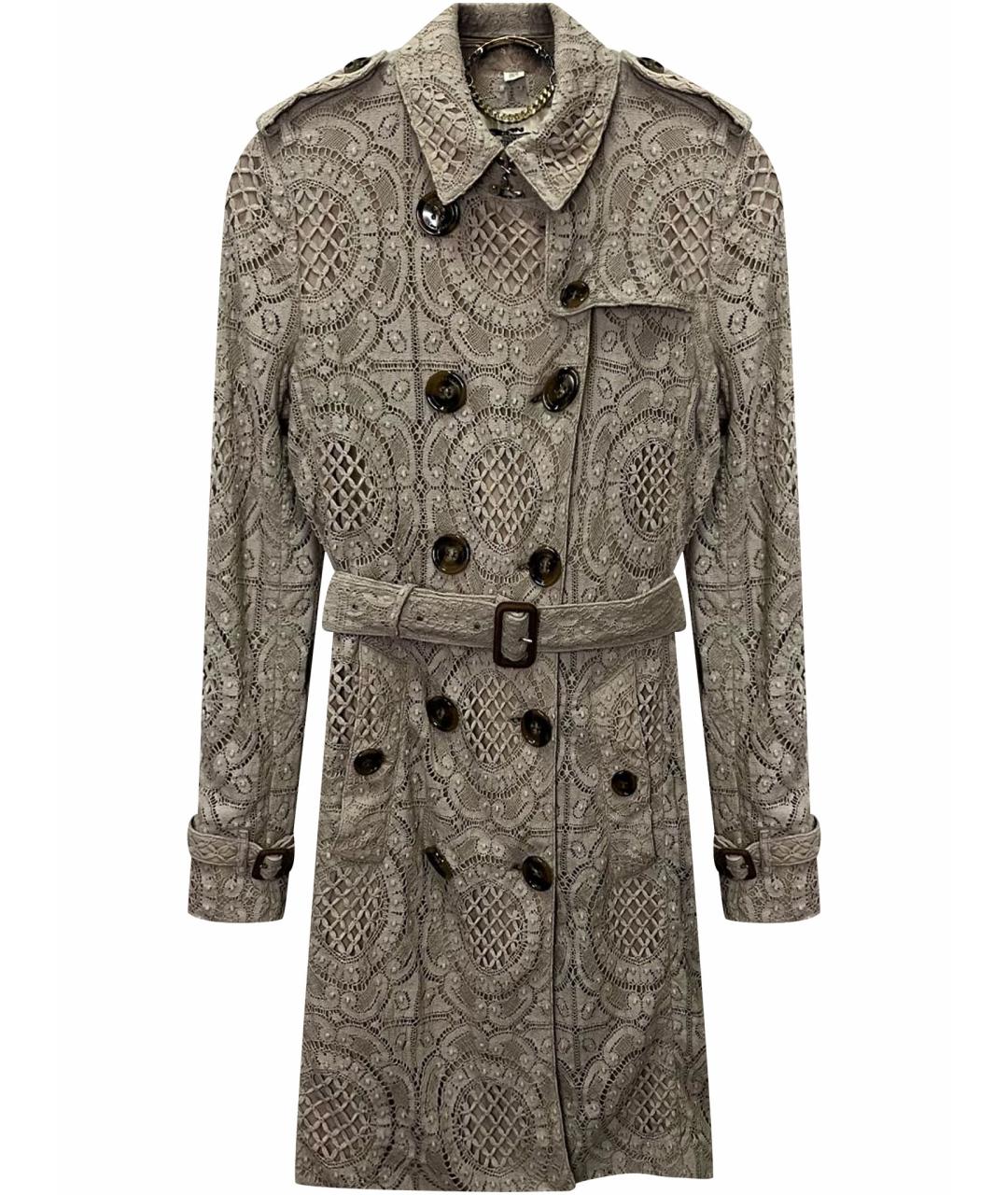 BURBERRY Бежевое хлопковое пальто, фото 1
