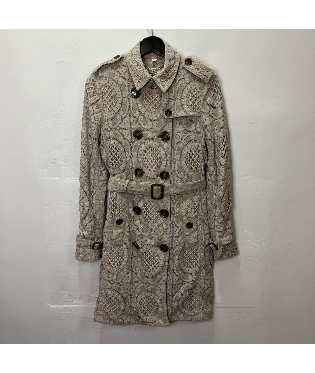 BURBERRY Бежевое хлопковое пальто, фото 9