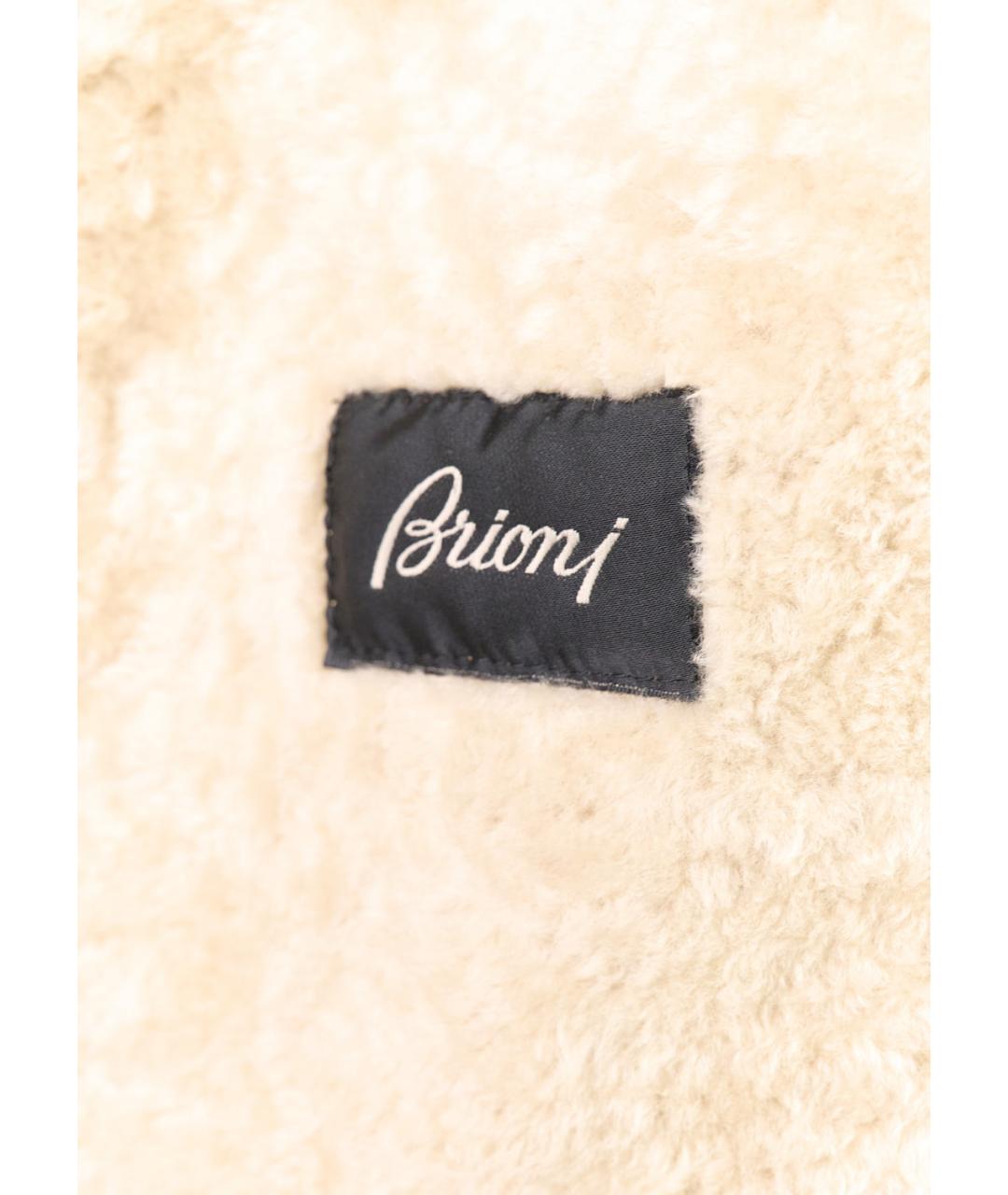 BRIONI Коричневая кожаная дубленка/шуба, фото 3