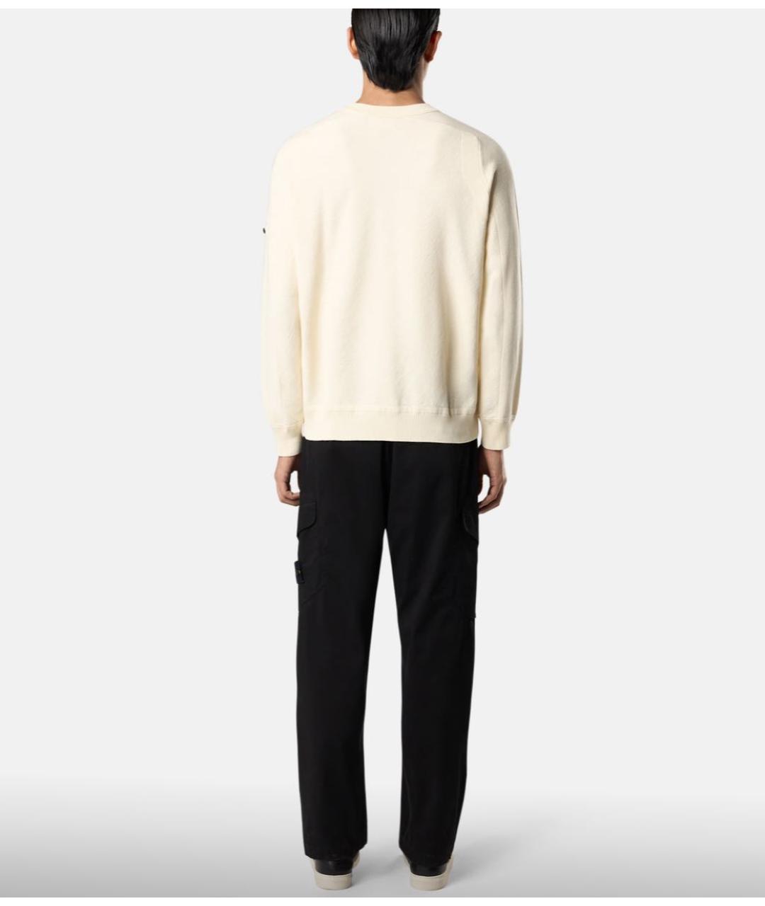 STONE ISLAND Черные хлопковые повседневные брюки, фото 6