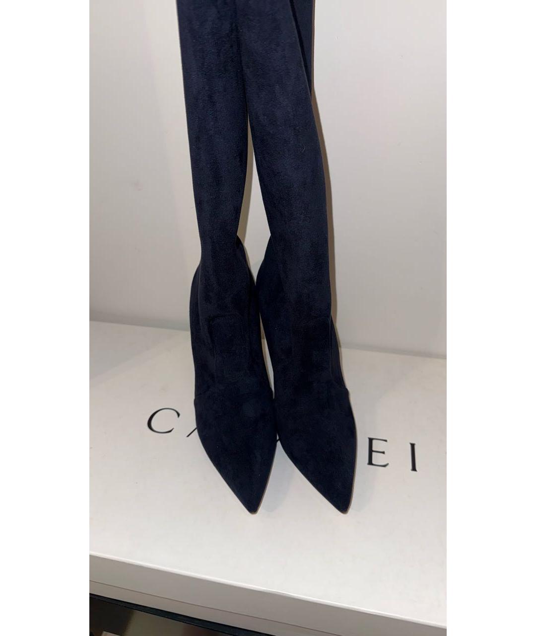 CASADEI Темно-синие ботфорты, фото 2