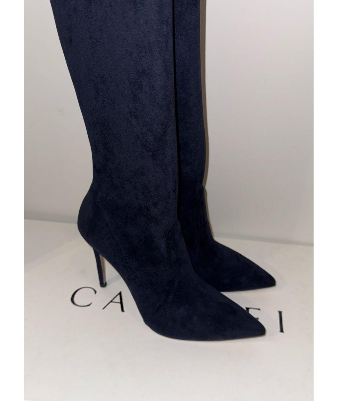 CASADEI Темно-синие ботфорты, фото 6