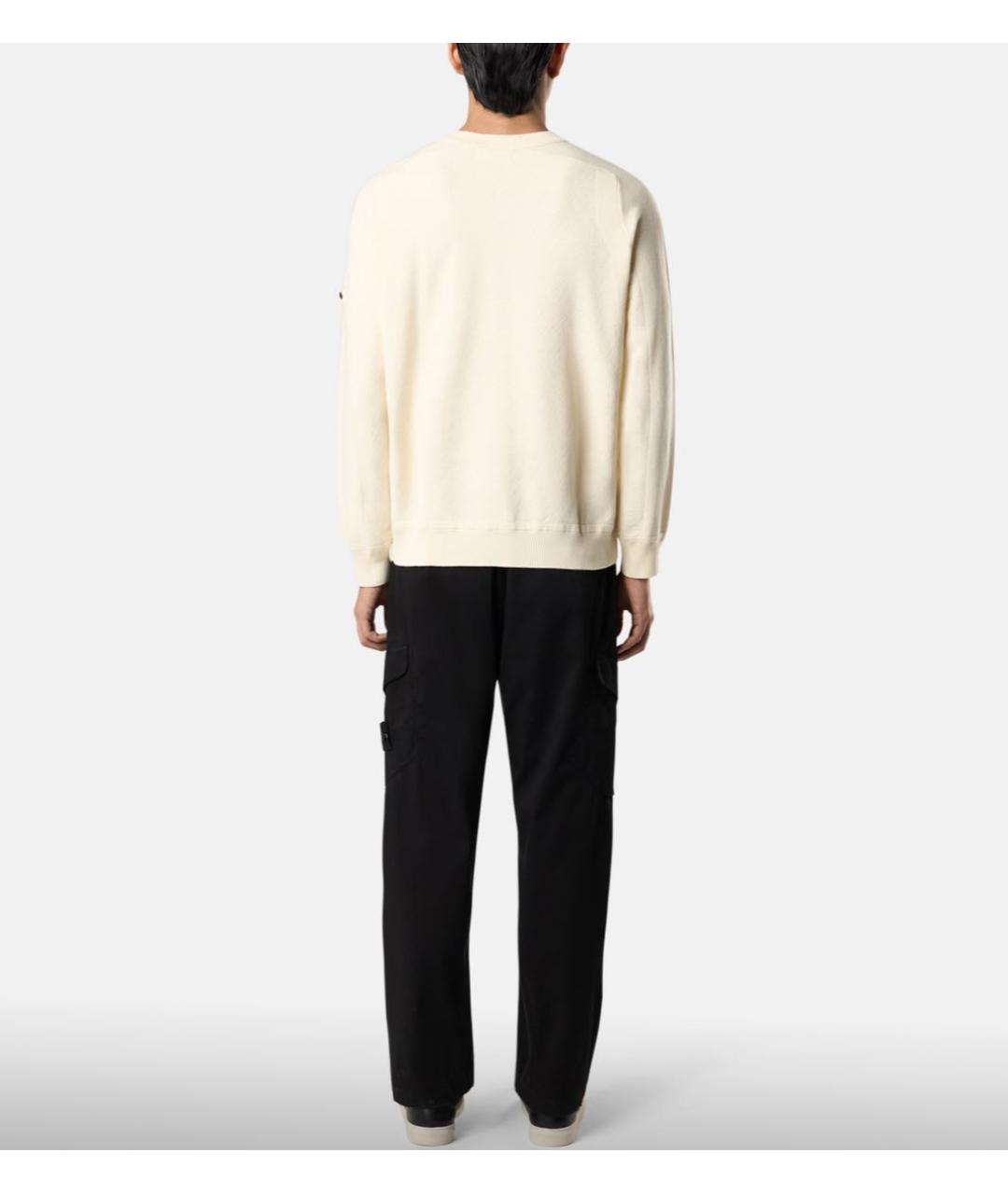 STONE ISLAND Черные хлопковые повседневные брюки, фото 6