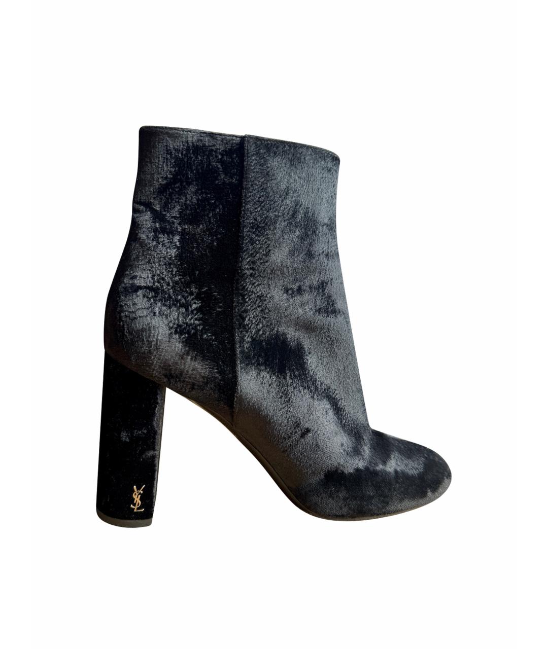 SAINT LAURENT Черные ботильоны, фото 1