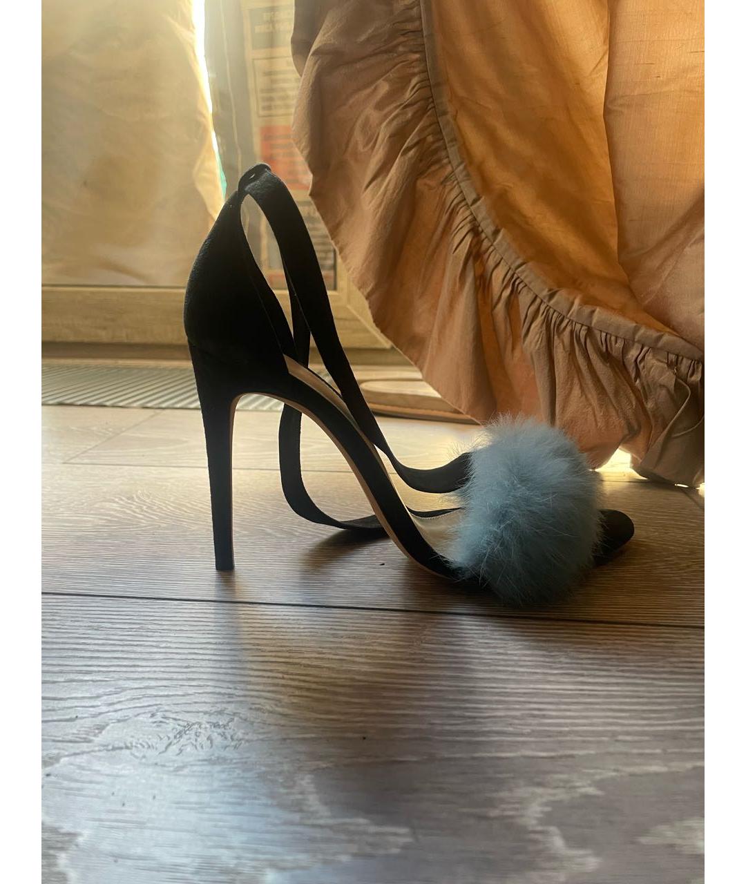 ALEXANDRE BIRMAN Черные замшевые босоножки, фото 6