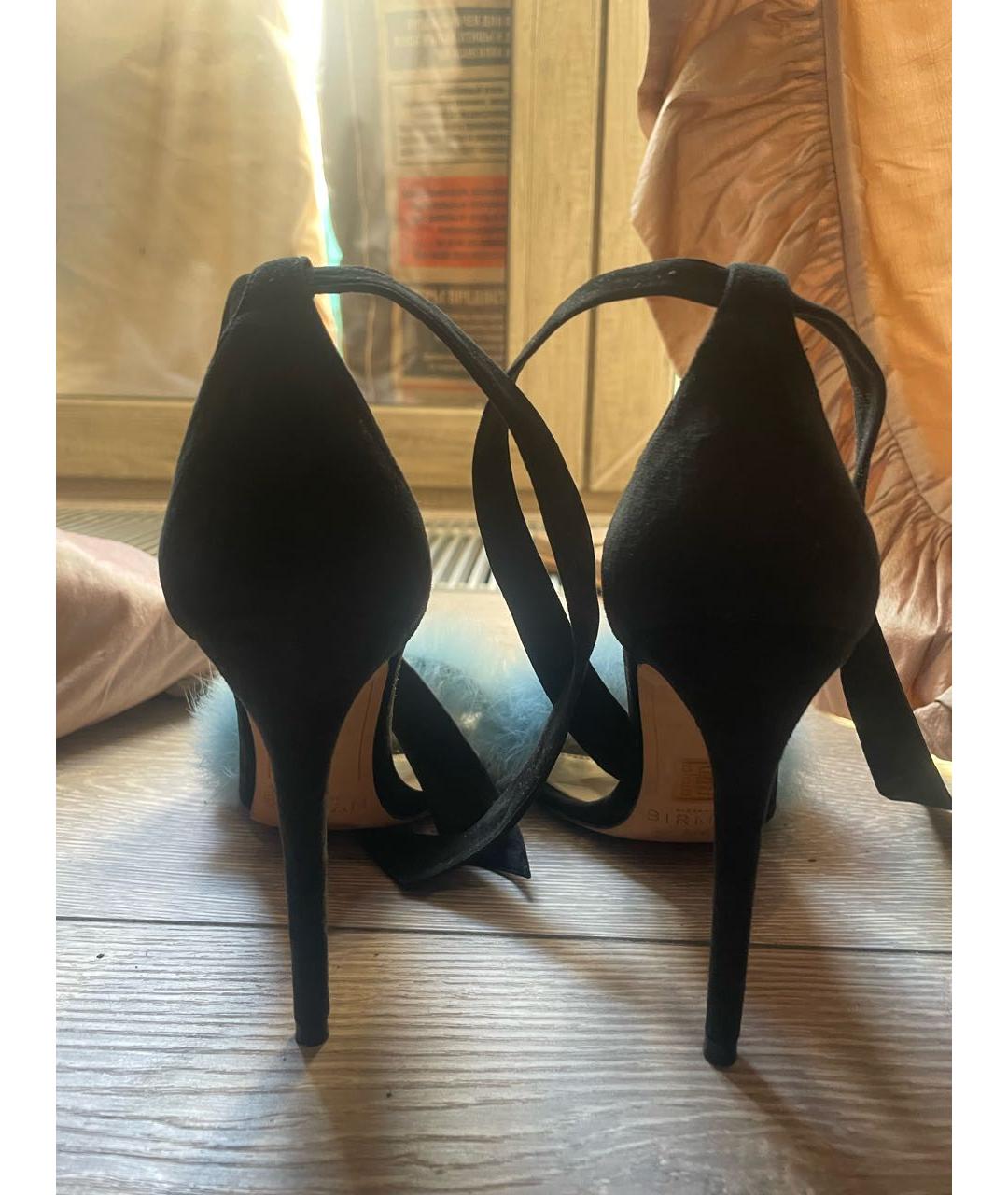 ALEXANDRE BIRMAN Черные замшевые босоножки, фото 4