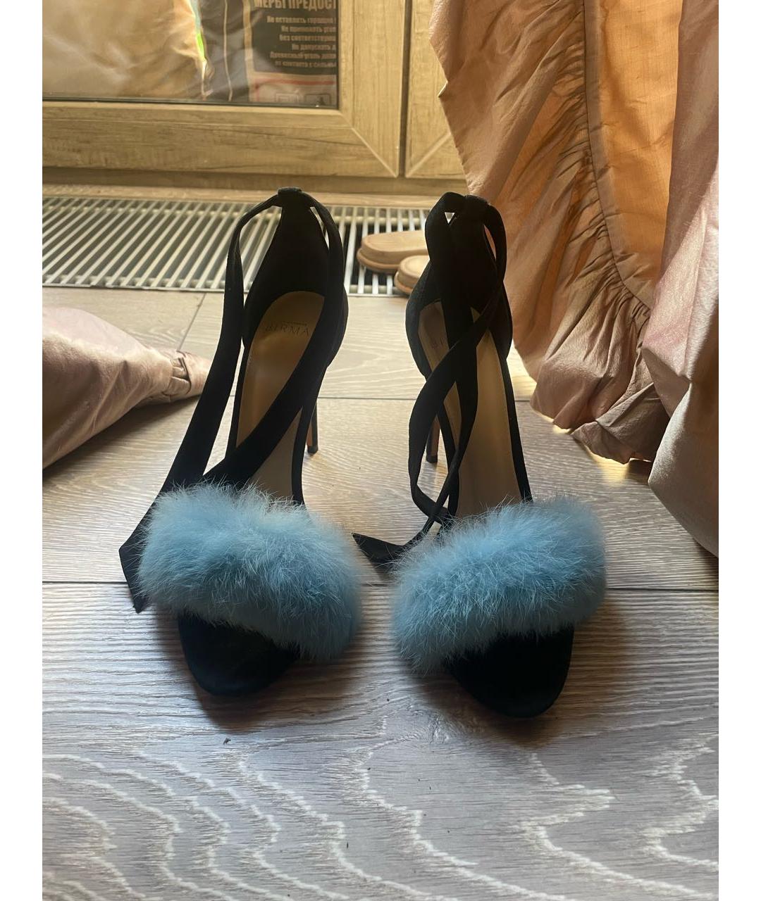 ALEXANDRE BIRMAN Черные замшевые босоножки, фото 3