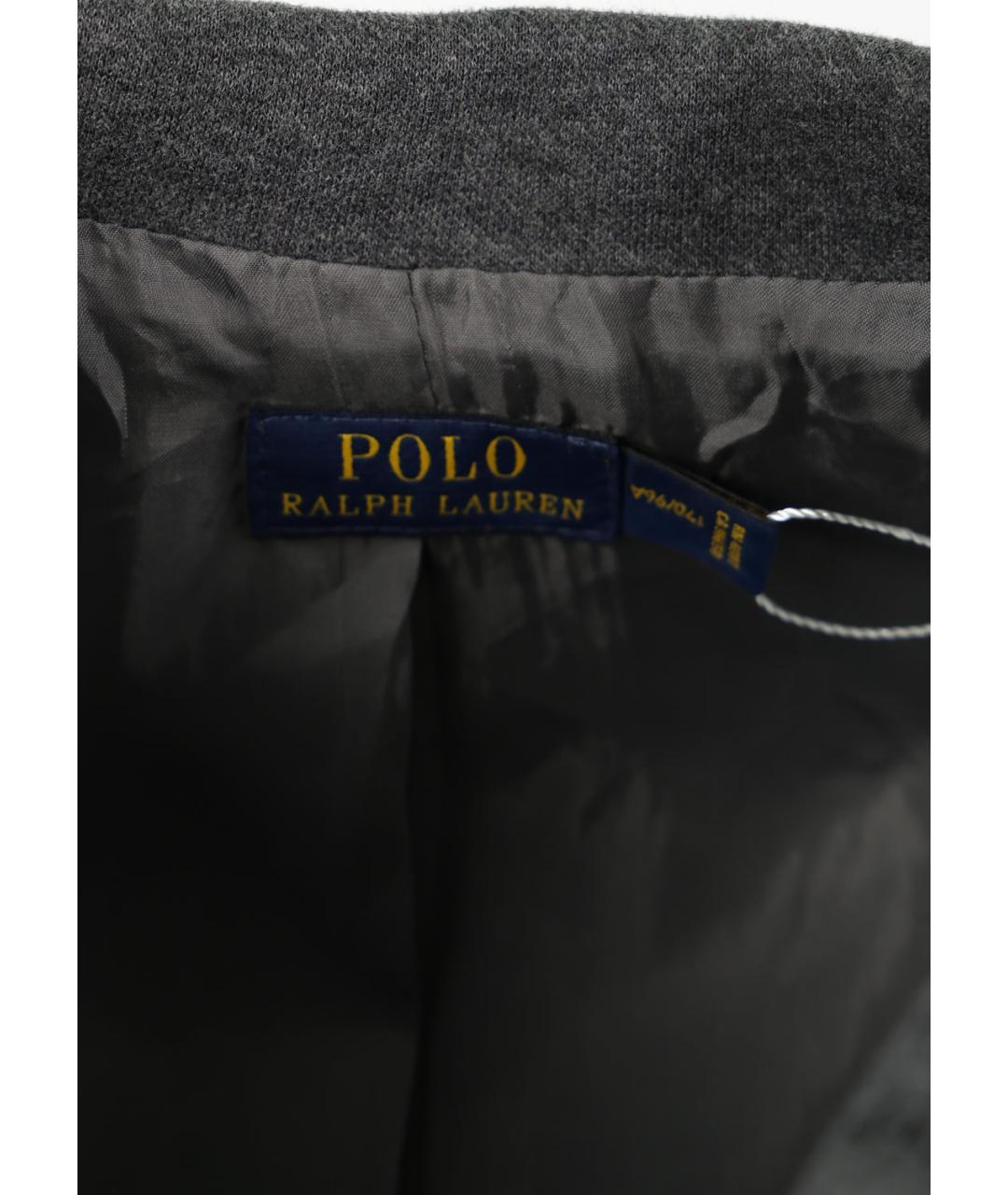POLO RALPH LAUREN Серый хлопковый жакет/пиджак, фото 3