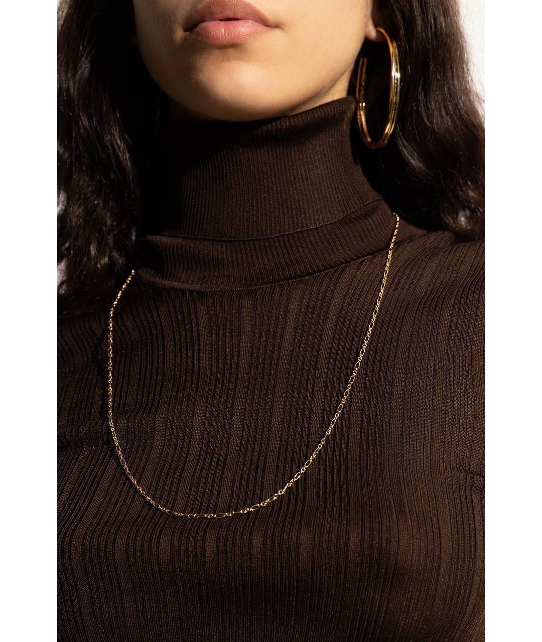 SAINT LAURENT Золотое колье, фото 4