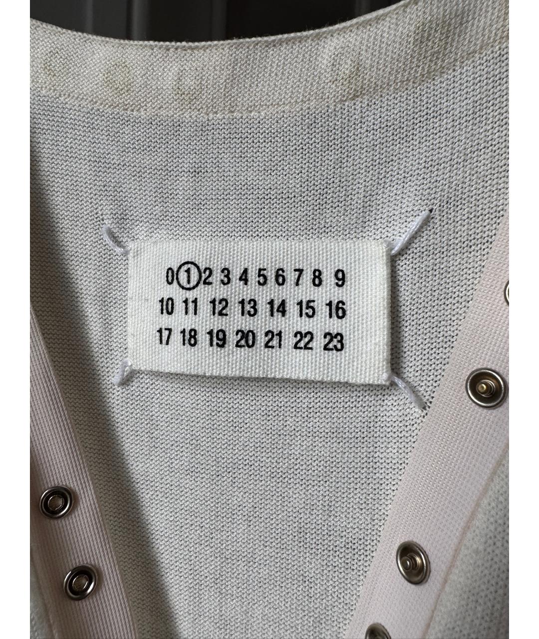 MAISON MARGIELA Белая хлопковая майка, фото 6