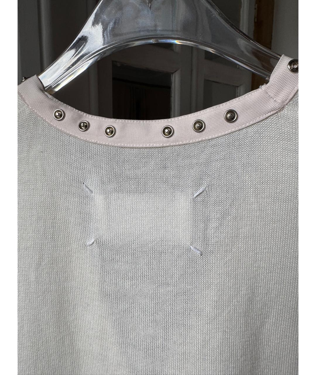 MAISON MARGIELA Белая хлопковая майка, фото 4